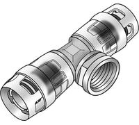 KE Kelit KMP447X, KELOX-PROTEC CLIX, raccord en T avec sortie IG, 25x1/2", 1 pièce.