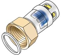 KE Kelit KMP455X, KELOX-PROTEC, raccord vissé CLIX, avec filetage intérieur 32x3/4", 1 pièce.