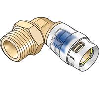 KE Kelit KMP460X, KELOX-PROTEC, CLIX Coude de transition 90°, avec filetage extérieur 32x1", 1 pièce.