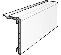 KE, profil de plinthe pour tuyaux de chauffage, jusqu'à Ø 28 mm, 100x45 mm, en polystyrène, de couleur blanche RAL9010, vendu en barre de 4 mètres, 1 pièce.
