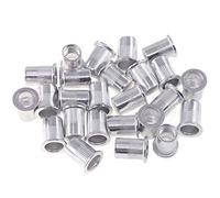 Keadic Lot de 100 écrous à rivets métriques M10 à tête plate en aluminium pour automobile, meubles, décoration
