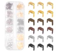 Keadic Lot de 120 agrafes en cuir, 6 couleurs, boucles de ceinture en cuir pour loisirs créatifs