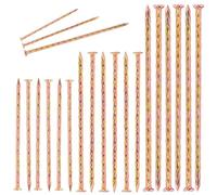 Keadic Lot de 40 pointes en spirale en métal galvanisé de 12,7 cm, clous d'ancrage solides pour gazon artificiel, bordure de pavé, barrière contre les mauvaises herbes, piquets de tente, menuiserie