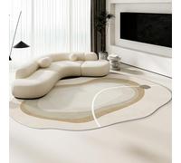 KEAOZVFE Tapis Moderne à Motifs irréguliers, de Forme irrégulière, pour Salon, Chambre à Coucher, Salle à Manger, esthétique, Art déco