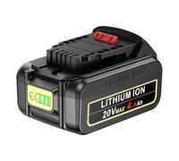 KEATFE Batterie de rechange Li-ion 4000 mAh 20 V pour outils électriques DeWalt XR, série DCB204, DCB206, DCB180, DCB181, DCB182, DCB184, DCB201, compatible avec les outils sans fil DeWalt 18 V/20 V