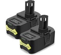 KEATFE Lot de 2 batteries de rechange 18 V 5,0 Ah pour batterie ryobi 18 V RB18L50 RB18L40 RB18L25 RB18L15 RB18L13