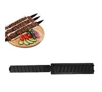 Kebab Maker Moule, Portable BBQ Kebab Maker Barbecue Brochettes en Plein Air BBQ Grill Outil en Plastique pour Barbecue en Plein Air Camping Griller (Noire)