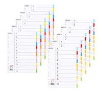 Keboyoe 10 Set ensemble Intercalaire pour Classeurs A4-Numérotés 1-10, 1-12 | 5 Set 12-Intercalaires Coloré avec Champ D'étiquetage 5 Set 10-Onglets Numérotées pour Classeur,Organisation Document-11 trou