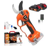 Kebtek Professionnel Sécateurs électriques 40MM avec 2 Batteries 2000mAh Brushless Sans fil Coupe branches, Ciseaux Compatible Makita 18V Batterie