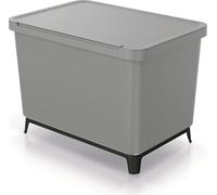 Keden SYSTEMA Poubelle 4x10 litres Tri sélectif Recyclage Gris