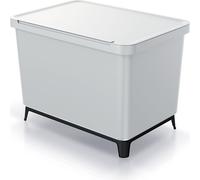 Keden SYSTEMA Poubelle avec séparateurs 2x23L gris cendré