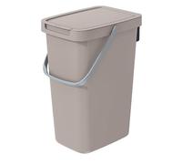 Keden Systema Q Poubelle de tri des déchets avec couvercle et anse Marron clair 12 l