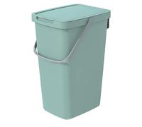 Keden Systema Q Poubelle de tri sélectif avec couvercle et poignée 20L, pour la séparation des déchets (Vert clair)