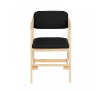 KEDIA Chaises Enfant Petite Chaise, Enfant Design Tabouret, Pour Enfant, avec Accoudoirs et Dossier, Lire, Jouer,(48X46X78)CM, noir