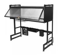 KEDIA Égouttoir à Vaisselle pour évier,Noir,peu Encombrant,Facile à Nettoyer,Design Compact,étagère de Rangement pour Cuisine