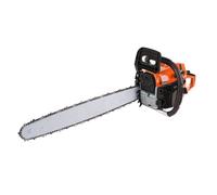 KEDIA Tronçonneuse Électrique 2200W, Rouge Orangé, Modèle 52cc, vec 2 Chaines, Puissante avec Guide-Chaîne de 45cm