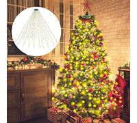 Kedoxi Guirlande Lumineuse Sapin de Noel 400 LED avec Télécommande 16 Branches Bande Lumineuse de 2 Mètres pour Décoration de 1m-2.4m Sapin de Noël Jardin Fête à la Maison (Blanc Chaud)