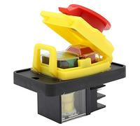 KEDU KJD12 250V 16(12) A 4 Broches Interrupteur électromagnétique industriel étanches ON OFF Interrupteurs à Bouton-poussoir d'arrêt d'urgence pour Équipement de Machine-outil de Travail du Bois