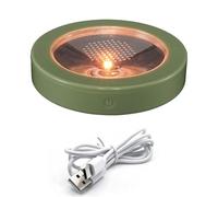 KEEDA Dessous de verre LED rechargeable avec 7 couleurs et 2 modes de changement automatique, dessous de verre lumineux pour bar, maison, fête, décoration de mariage (vert)