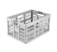 Casier de rangement professionnel pliant 45 litres - Gris Foncé