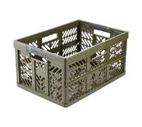 keeeper Casier de rangement pliant BEN Professional 45 L avec poignées souples Vert Olive