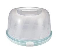 keeeper Boîte à Gâteaux pour Moules à Kouglof avec Rainures de Découpe et Plateau de Service, Plastique sans BPA, 38 x 37,5 x 21 cm, Marcello, Vert Menthe