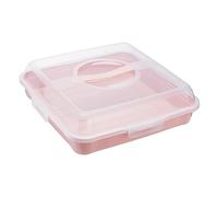 keeeper Boîte à gâteau Enrico, polypropylène carrée 34,5 x 34,5 x 10,5 cm – Nordic Pink (Rose)