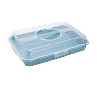 keeeper Boîte à Sandwichs, Gâteaux et Muffins, polypropylène, Rectangulaire, Enrico, Nordic Blue (bleu), 43 x 29,5 x 10,5