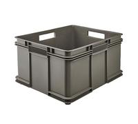 keeeper Boîte de Rangement avec Poignées, Boîte Euro XXL, Procyclen, 54 L, Bruno Eco Line, Eco Gris