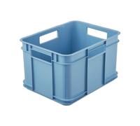keeeper Boîte de transport avec poignées, Euro-Box M, 16 l, 35 x 27 x 22 cm, Bruno Eco Line, Bleu (Eco Sky Blue)