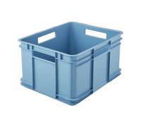 Caisse de Rangement Empilable en plastique 28 litres - Bleu