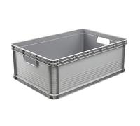 keeeper Caisse de rangement Robert - Empilable en polypropylène 45 L - Gris