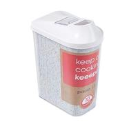 keeeper Boîte verseuse Paola 1,5 l plastique - Couvercle de dosage réglable - Blanc