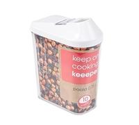 keeeper Boîte verseuse Paola – plastique sans BPA, couvercle doseur réglable, 750 ml – Blanc