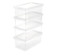 keeeper Boîtes de rangement – Lot de 4 pour vêtements 5,6 l