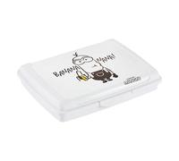 keeeper carla Handliche Box für Essen, 0,5 l, Mini, 17 x 13 x 3,5 cm, Brotdose/Lunchbox, Design: Minions, Banana, Weiß