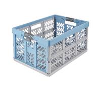 Casier Pliable Solide en plastique 45 litres - Bleu