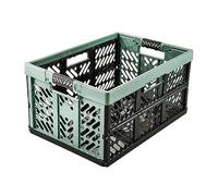 keeeper Casier de rangement pliant Ben 45 L avec poignées souples Vert