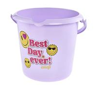 keeeper ilvie Seau avec Graduation intégrée et poignée Ergonomique, 10 l, Design : Emoji Best Day, Soft Purple