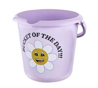 keeeper ilvie Seau avec Graduation intégrée et poignée Ergonomique, 10 l, Design : Happy Flower, Violet Doux