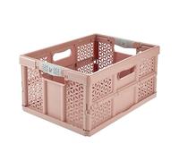 keeeper Casier de rangement Léa pliable 32 L avec poignées souples - Rose