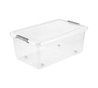Boite avec couvercle clips et roulettes 37 ou 56 litres - 37 Litres