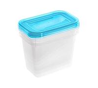 Lot de 3 Boîtes de conservation congélation 1 l fredo fresh - Bleu