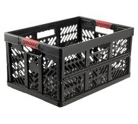 keeeper, lot de 4 boîtes pliantes professionnelles, en polypropylène, avec poignées ergonomiques "soft-touch", dimensions : 54 x
