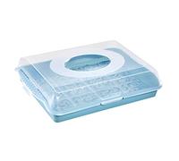 keeeper Boîte à gâteau Marco PP sans BPA 45 x 35 x 11 cm Bleu nordique