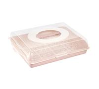 keeeper Marco Plaque à gâteau en plastique sans BPA 45 x 35 x 11 cm Rose nordique