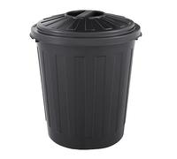 keeeper Poubelle petite 7 L avec couvercle – solide, gris foncé