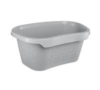 Corbeille à linge en Plastique 30,5 litres compacte et confortable - Gris