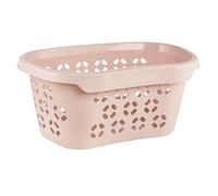 Corbeille à linge en Plastique 30,5 litres ergonomique - Rose