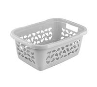 Corbeille à linge en plastique 32 litres - Gris